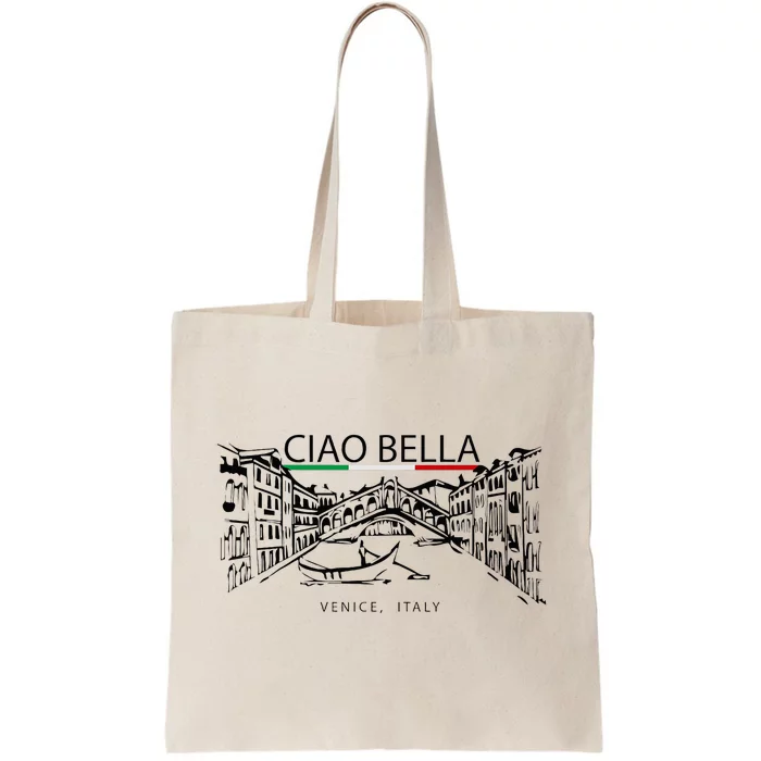 Ciao Bella Vintage Venice Italy Italian Greeting Graphic Tote Bag