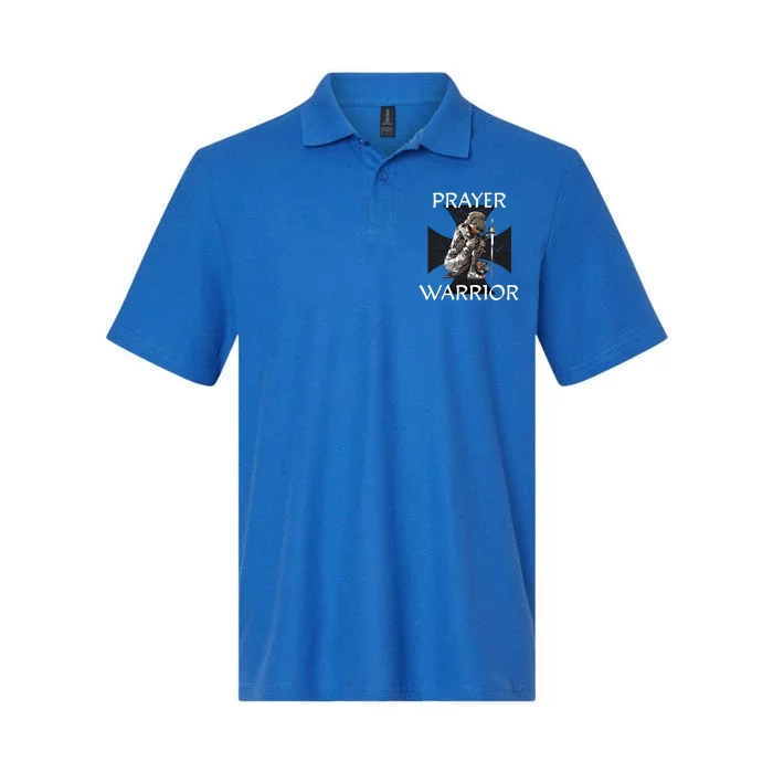 Christian Bible Verse Religious Funny Gift Prayer Warrior Cool Gift Softstyle Adult Sport Polo