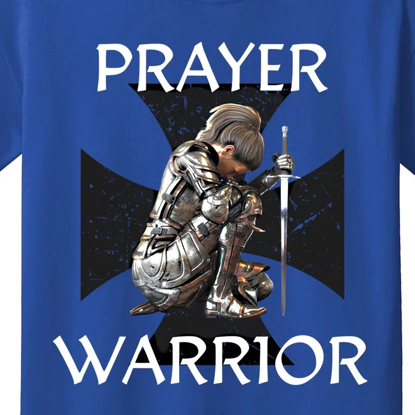 Christian Bible Verse Religious Funny Gift Prayer Warrior Cool Gift Kids T-Shirt