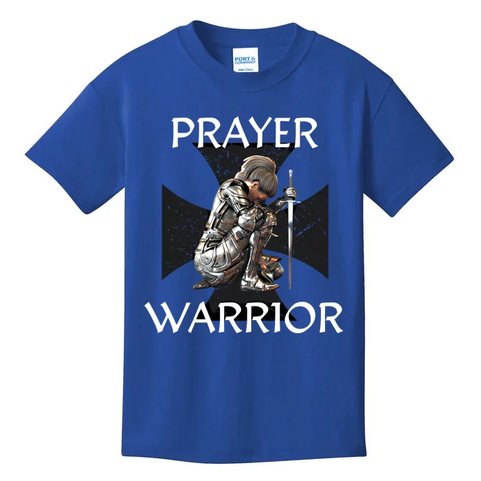 Christian Bible Verse Religious Funny Gift Prayer Warrior Cool Gift Kids T-Shirt