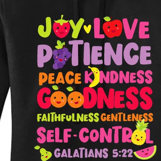 Christian Bible Verse Fruit Of The Spirit Galatians 522 Women's Pullover Hoodie