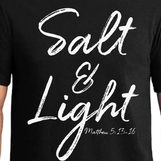 Christian Bible Verse Quote For Cute Salt & Light Pajama Set