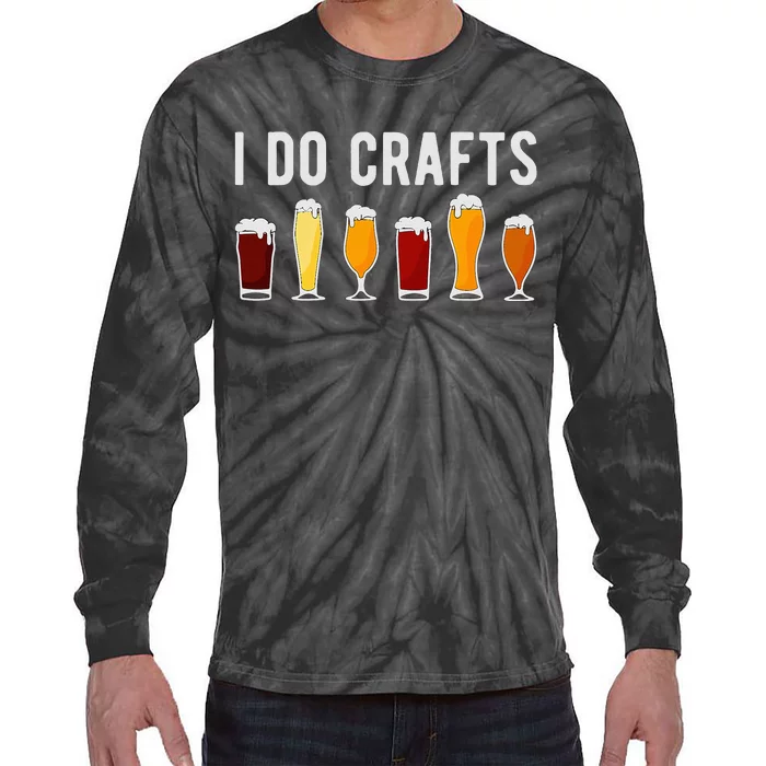 Craft Beer Vintage Funny I Do Crafts Home Brew Art Tie-Dye Long Sleeve Shirt