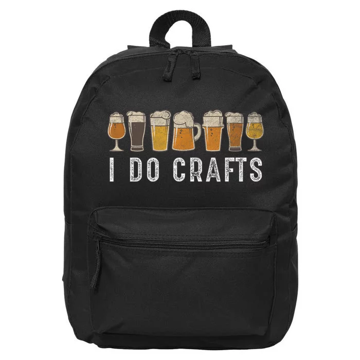 Craft Beer Vintage I Do Crafts Home Brew 16 in Basic Backpack