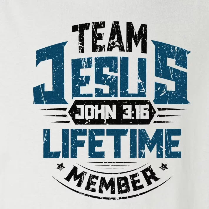 Christian Bible Verse Team Jesus Lifetime Member Scripture Toddler Long Sleeve Shirt