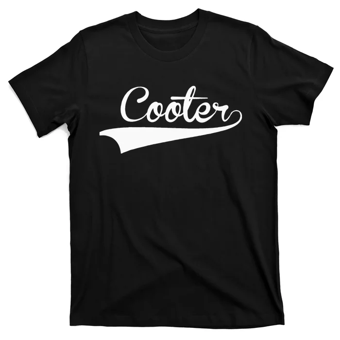 COOTER Baseball Vintage Retro Font T-Shirt