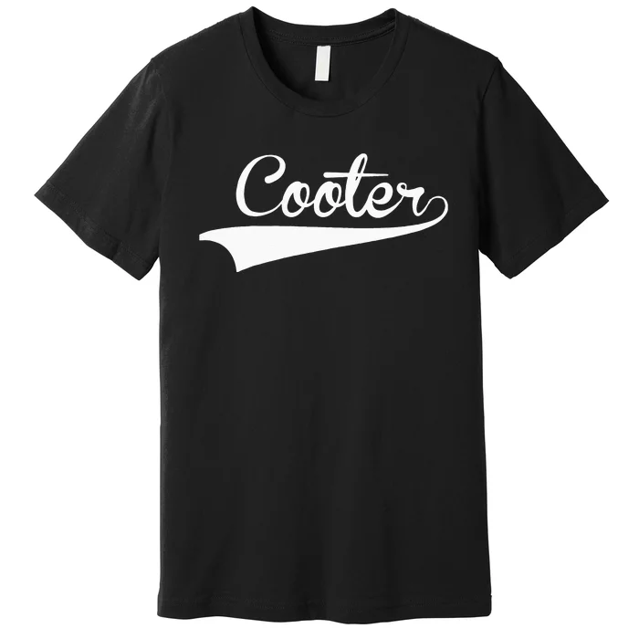 COOTER Baseball Vintage Retro Font Premium T-Shirt