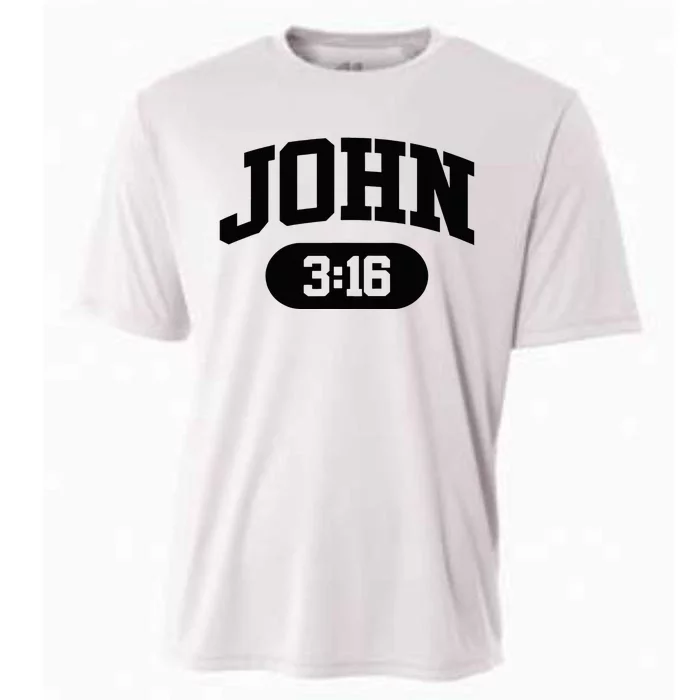 Christian Bible Verse John 316 Cooling Performance Crew T-Shirt