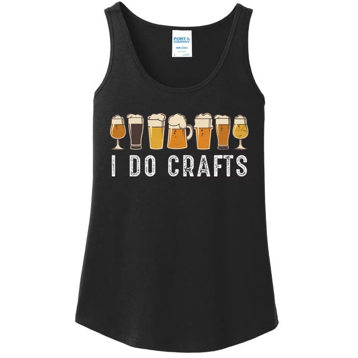 Craft Beer Vintage I Do Crafts Home Brew Art Ladies Essential Tank