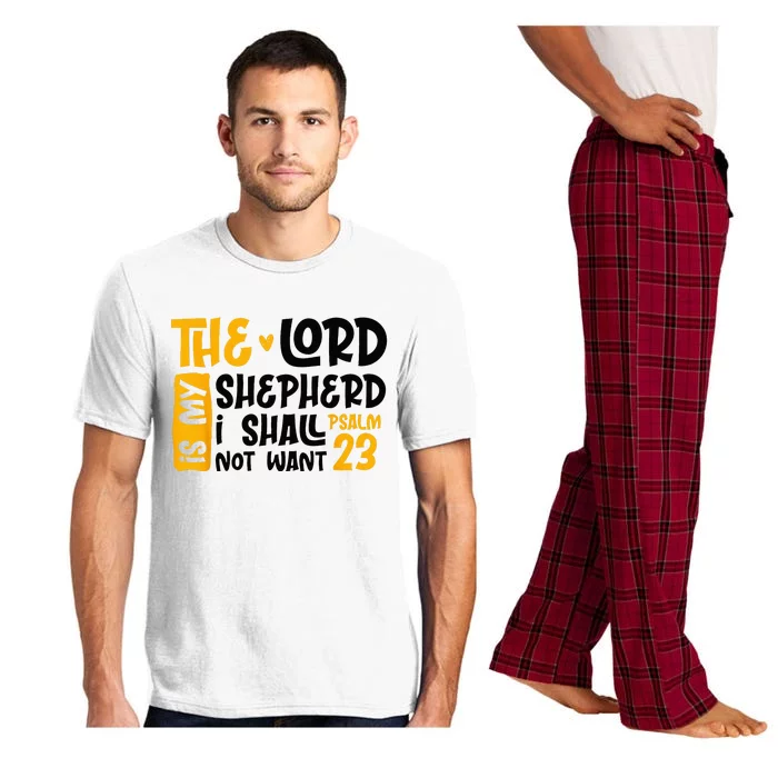 Christian Bible Verse The Lord Is My Sheperd Psalm 23 Pajama Set