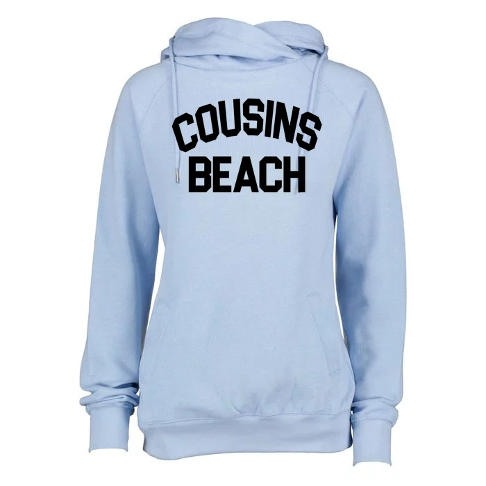 Cousins Beach Vacation Crew Womens Funnel Neck Pullover Hood