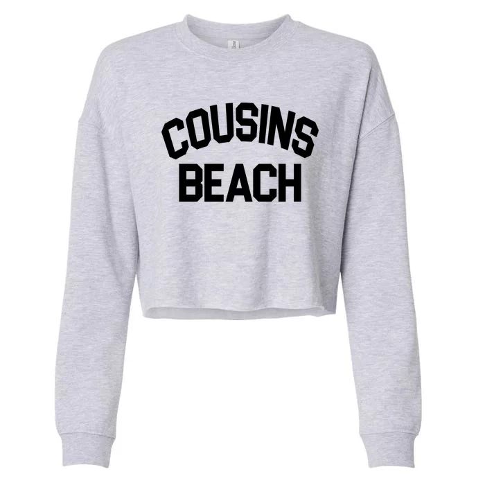 Cousins Beach Vacation Crew Cropped Pullover Crew