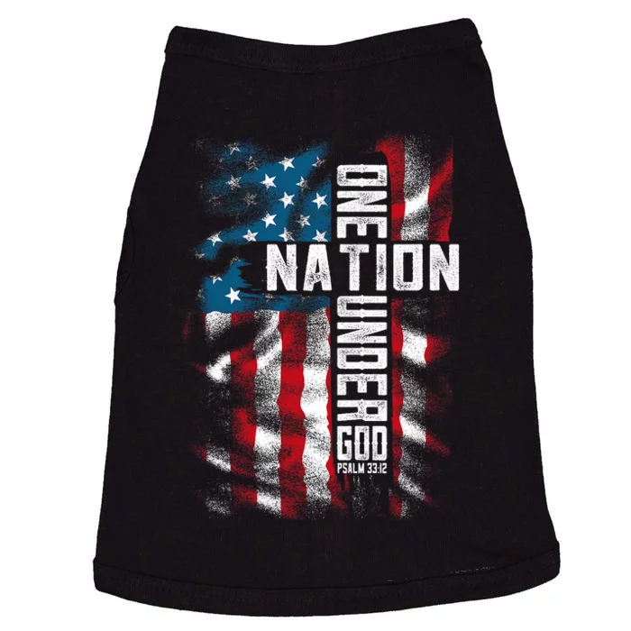 Christian Bible Verse Faith Patriotic 4th Of July Doggie Tank