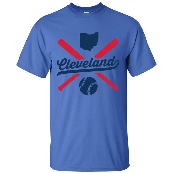 Cleveland Baseball Vintage Ohio Pride Love City Gift Tall T-Shirt