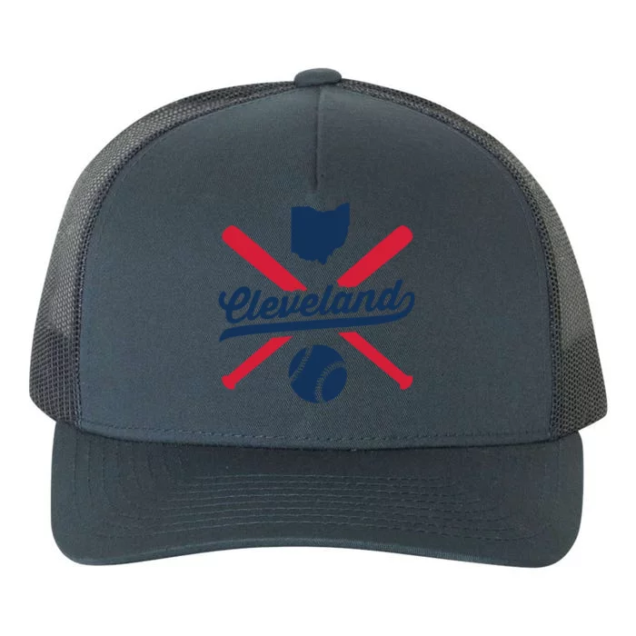 Cleveland Baseball Vintage Ohio Pride Love City Gift Yupoong Adult 5-Panel Trucker Hat