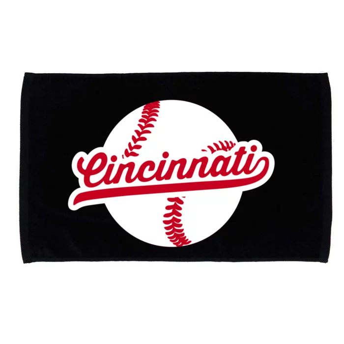 Cincinnati Baseball Vintage Ohio Pride Love City Red Gift Microfiber Hand Towel