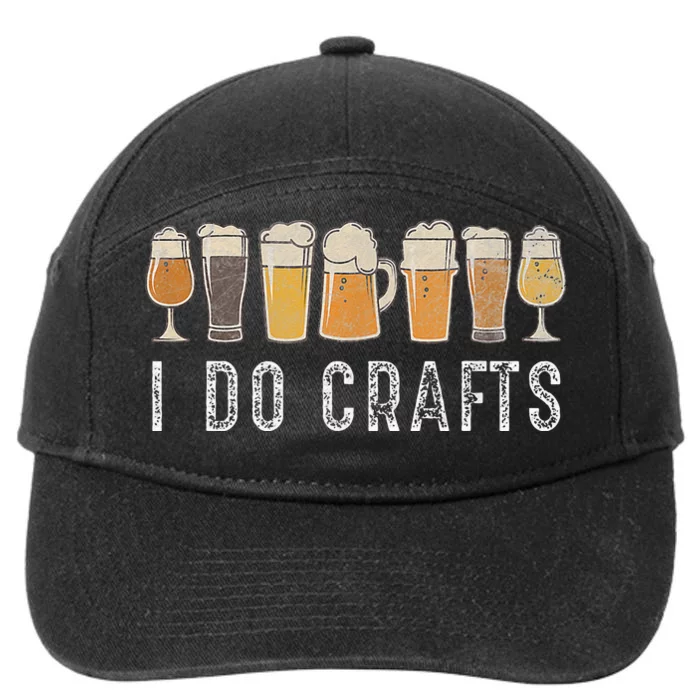 Craft Beer Vintage I Do Crafts Home Brew Art 7-Panel Snapback Hat