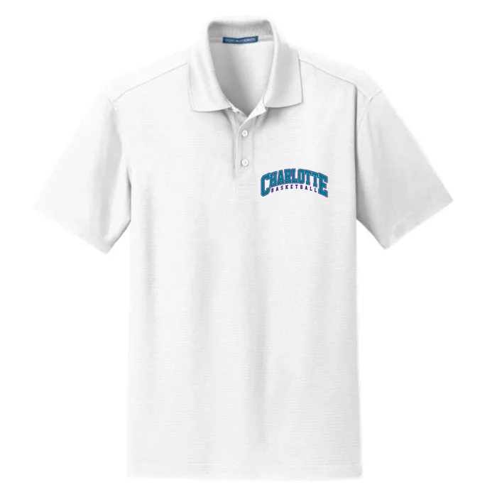 Charlotte Basketball Varsity Dry Zone Grid Performance Polo