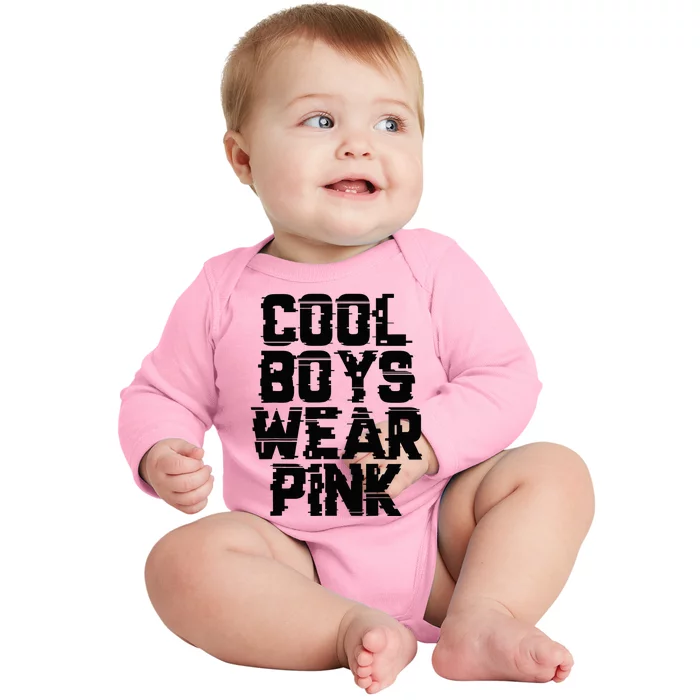 Cool B.O.Y.S Wear P.I.N.K Baby Long Sleeve Bodysuit