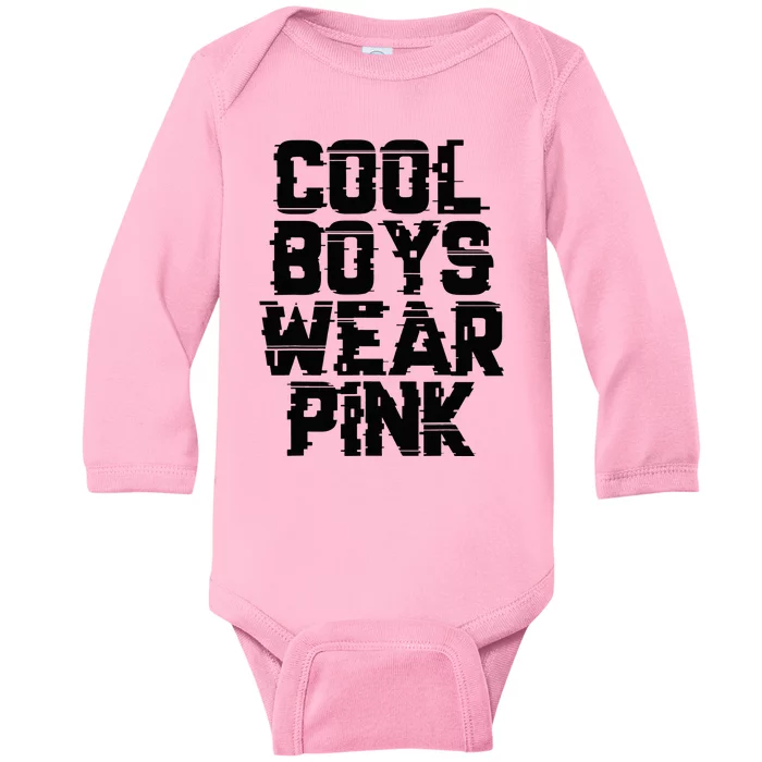 Cool B.O.Y.S Wear P.I.N.K Baby Long Sleeve Bodysuit