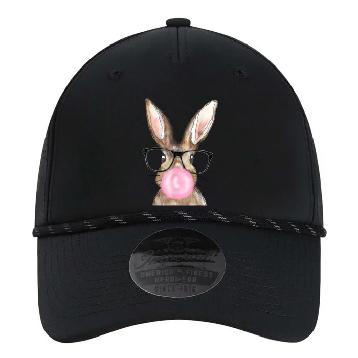 Cute Bunny With Glasses Bubblegum Easter Day Performance The Dyno Cap