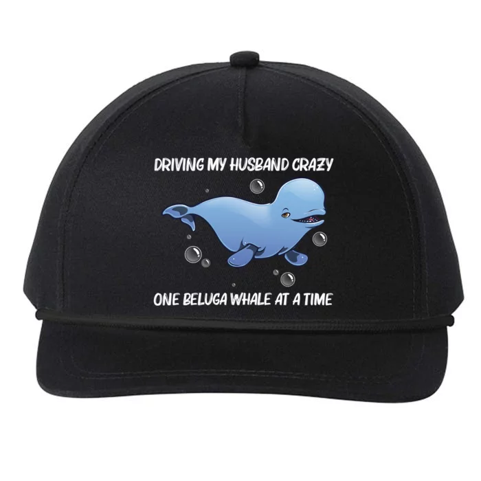 Cool Beluga Whale Mom Orca Whales Save The Ocean Gift Snapback Five-Panel Rope Hat