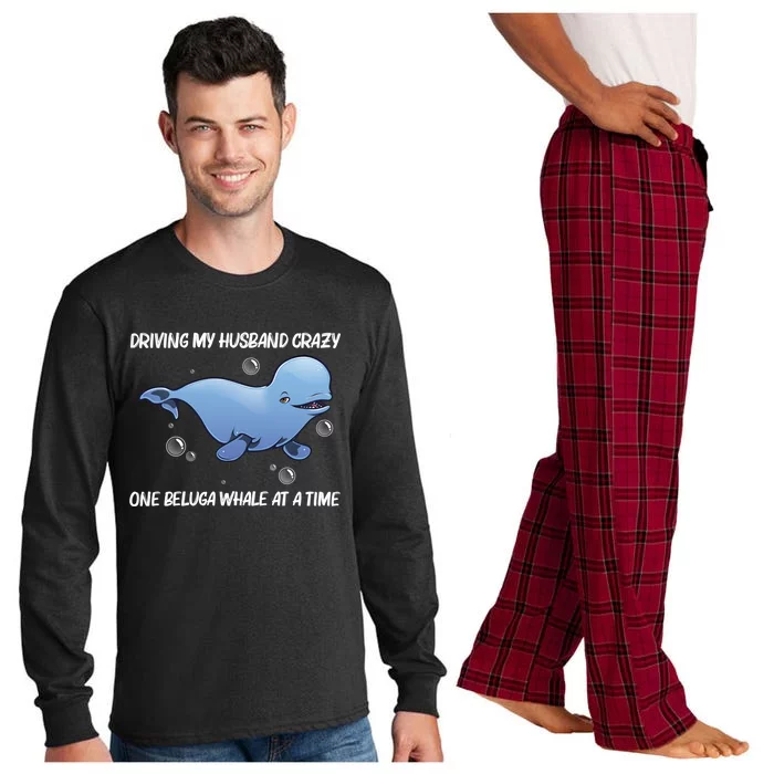 Cool Beluga Whale Mom Orca Whales Save The Ocean Gift Long Sleeve Pajama Set