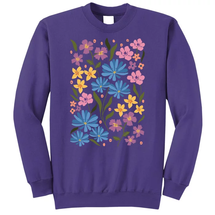 Cute Boho Wildflower Floral Pattern Sweatshirt