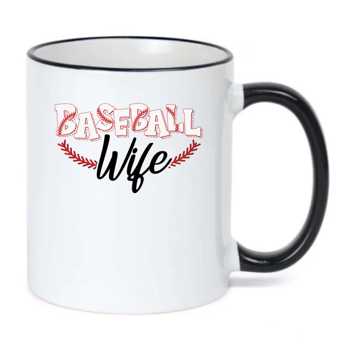 Cute Baseball Wife Black Color Changing Mug