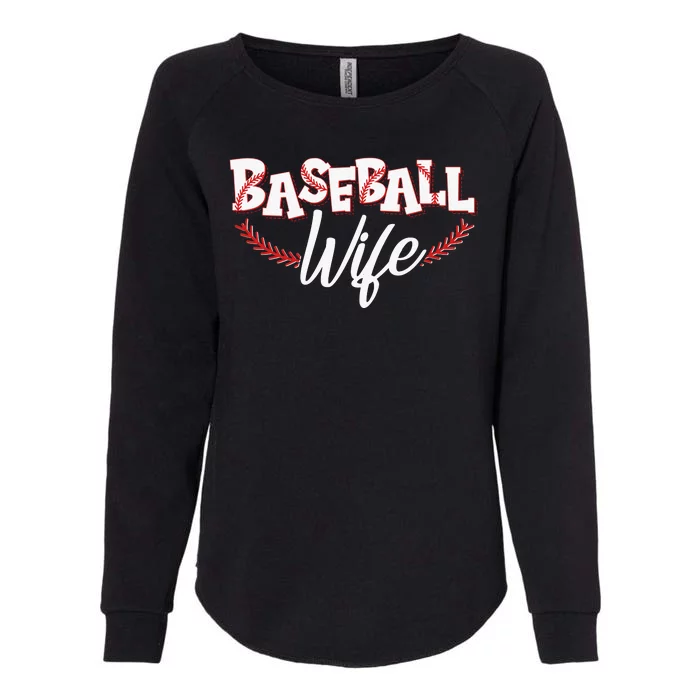 Cute Baseball Wife Womens California Wash Sweatshirt