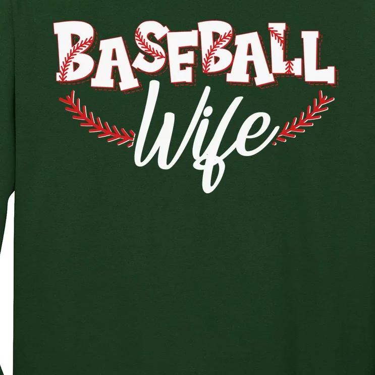 Cute Baseball Wife Long Sleeve Shirt