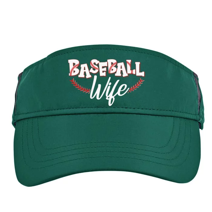 Cute Baseball Wife Adult Drive Performance Visor