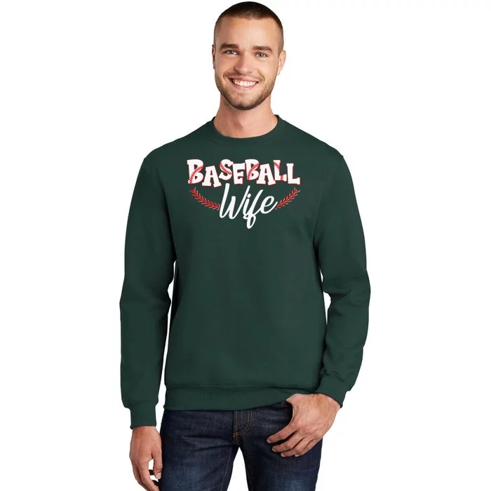 Cute Baseball Wife Tall Sweatshirt