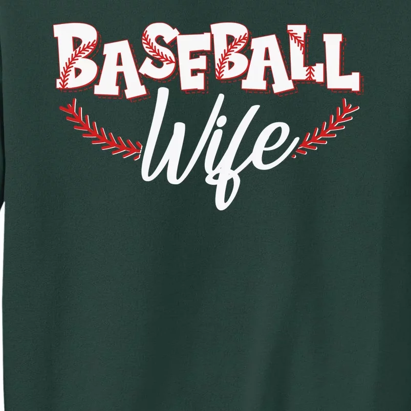 Cute Baseball Wife Tall Sweatshirt