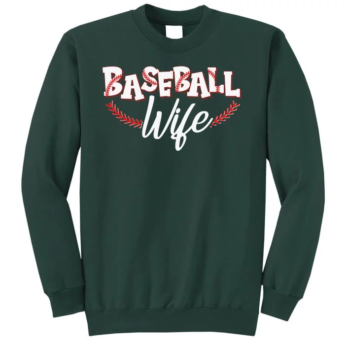 Cute Baseball Wife Tall Sweatshirt