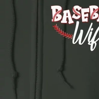 Cute Baseball Wife Full Zip Hoodie