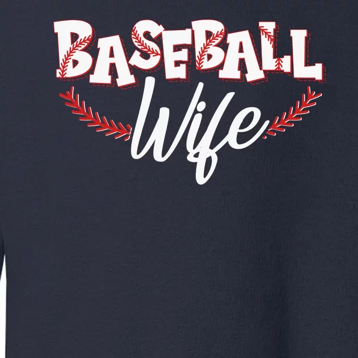 Cute Baseball Wife Toddler Sweatshirt