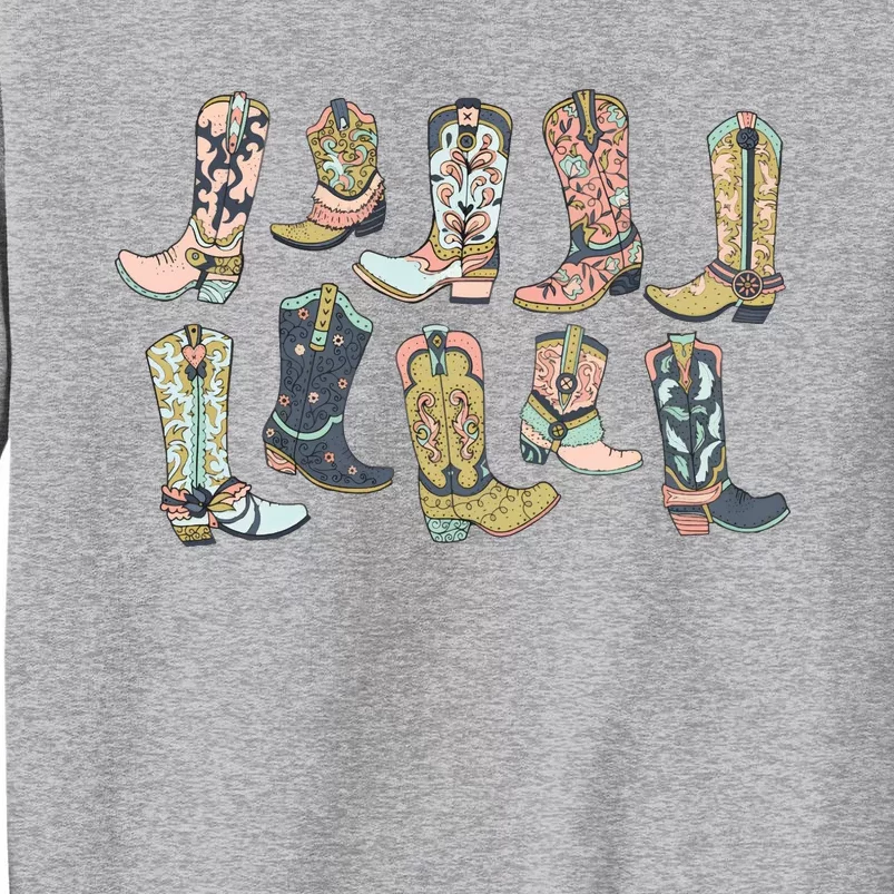 Cowgirl Boots Western Tall Sweatshirt