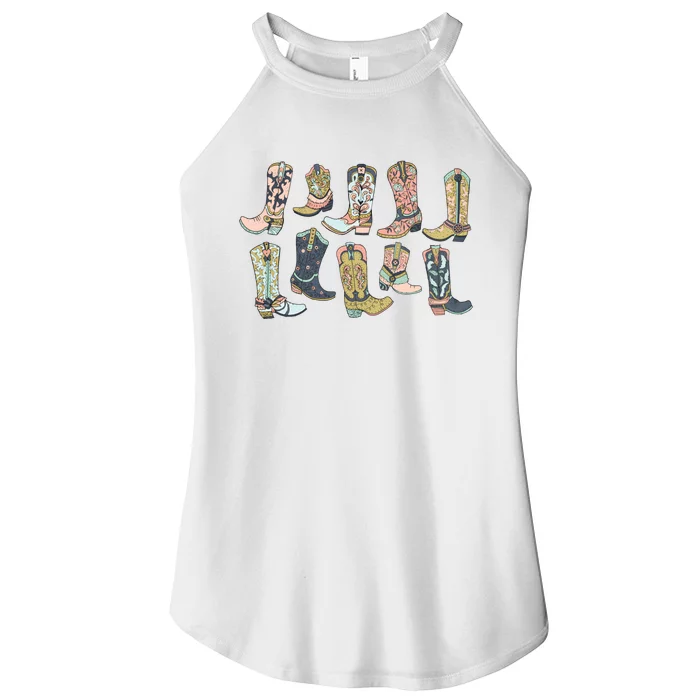 Cowgirl Boots Western Women’s Perfect Tri Rocker Tank