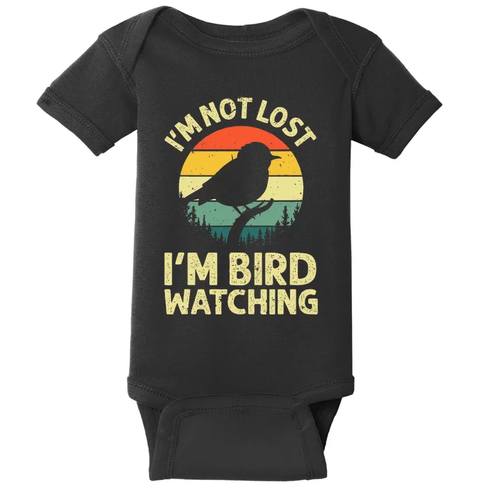 Cool Bird Watching Design Bird Watcher Birder Baby Bodysuit