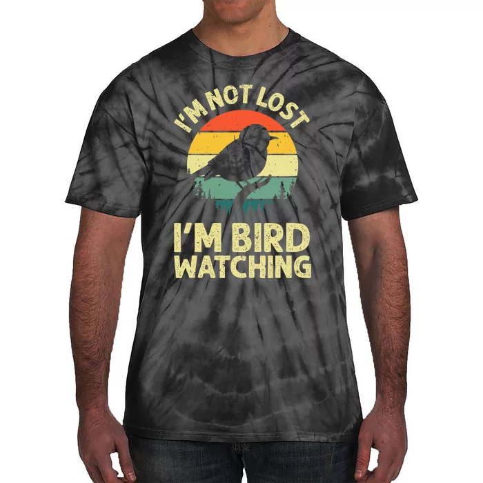 Cool Bird Watching Design Bird Watcher Birder Tie-Dye T-Shirt