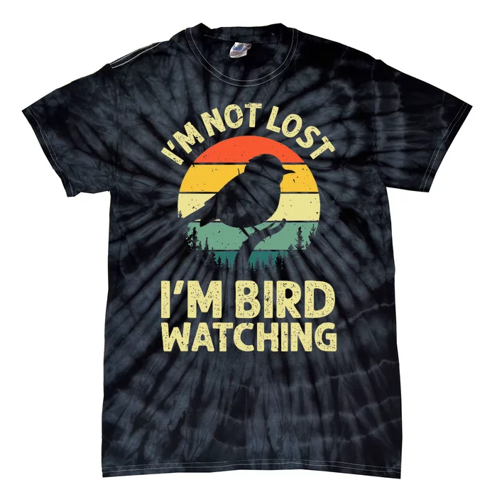 Cool Bird Watching Design Bird Watcher Birder Tie-Dye T-Shirt