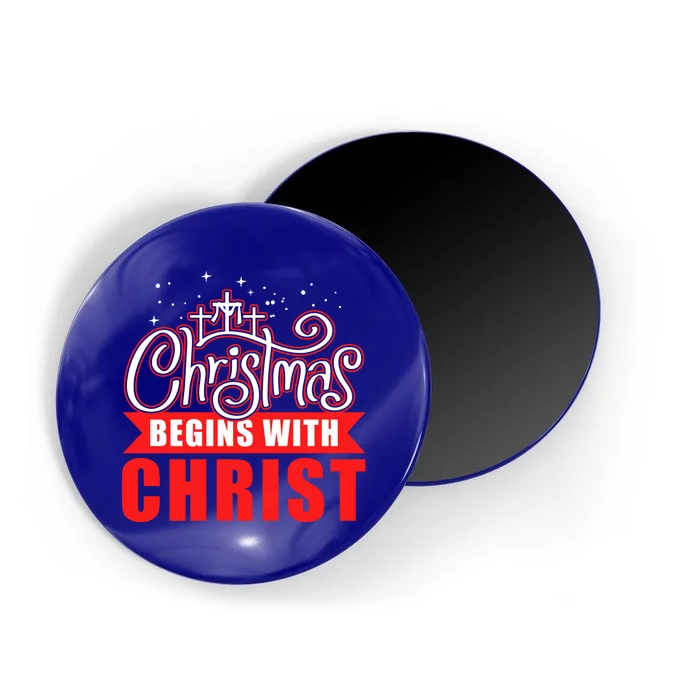 Christmas Begins With Christ Christian Religious Gift Magnet