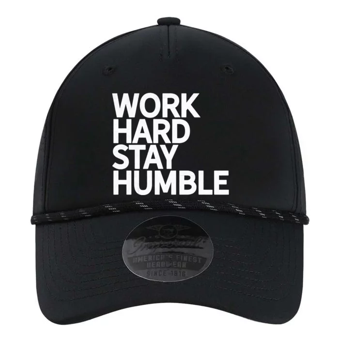 Classic Bold Work Hard Stay Humble Keepsake Lifestyle Motto Gift Performance The Dyno Cap