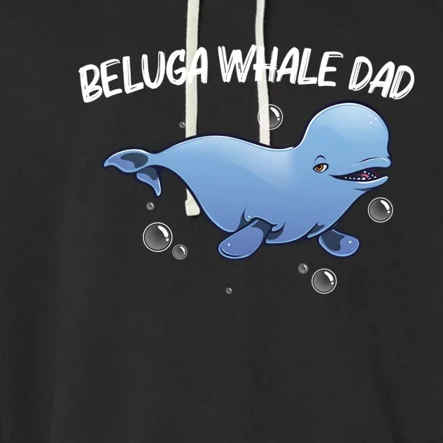 Cool Beluga Whale For Dad Father Orca Whales Save The Ocean Cool Gift Garment-Dyed Fleece Hoodie