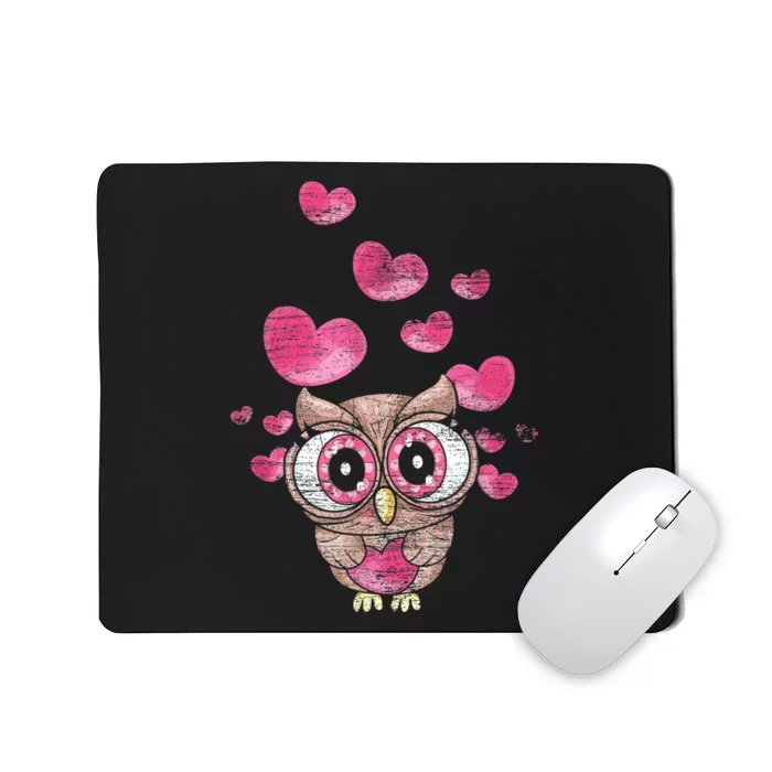 Cute Bird Women Girls Kids Owl Mousepad