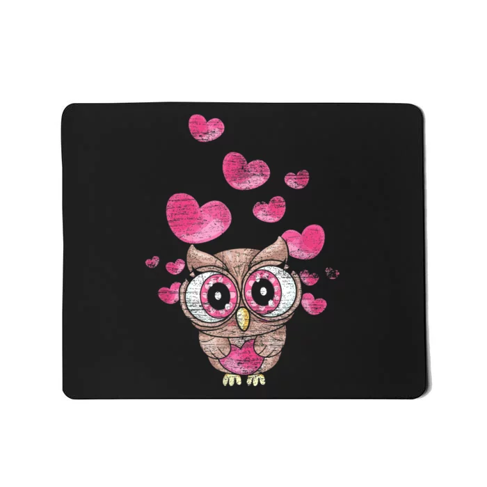 Cute Bird Women Girls Kids Owl Mousepad