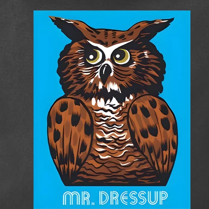 Craig Baird Wearing Mr Dressup Owl Zip Tote Bag