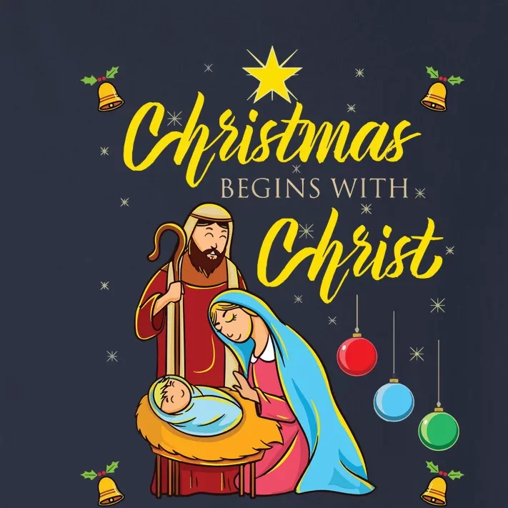 Christmas Begins With Christ Jesus Christmas Toddler Long Sleeve Shirt