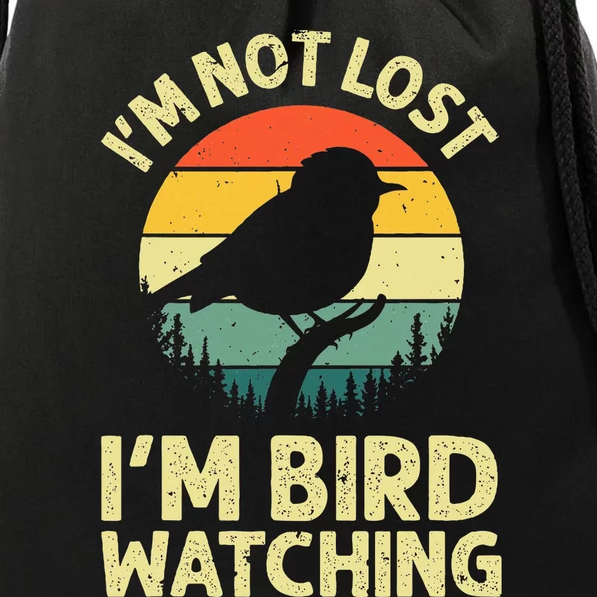 Cool Bird Watching Design Bird Watcher Birder Drawstring Bag